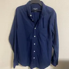 Abercrombie & Fitch ネイビー Yシャツ M