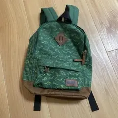 【美品】Right-on MPSキッズ恐竜柄リュックバック　緑　子供　グリーン