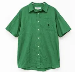 U.S. POLO ASSN. 半袖シャツ グリーン F 綿100%