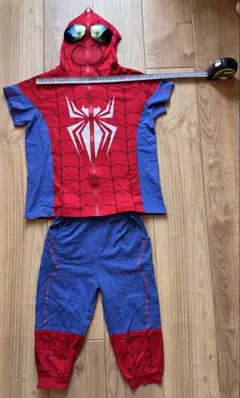 スパイダーマン なりきり セットアップ 上下セット 110-120相当 コスプレ