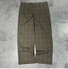 即購入可 古着 BURBERRY ワイドスラックス