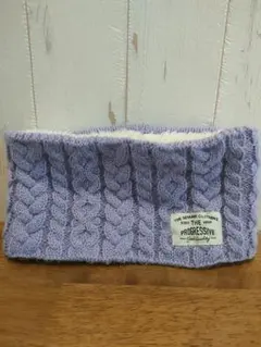 PROGRESSIVE 薄紫 ケーブル編み マフラー