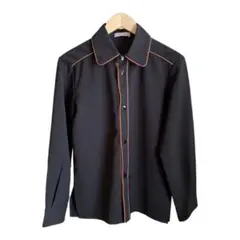 シャツ　ブラック　古着屋さんで購入