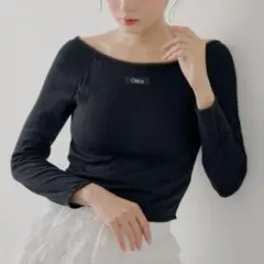 chicoパターンメッシュカップ付きレースコンパクトトップス ブラック