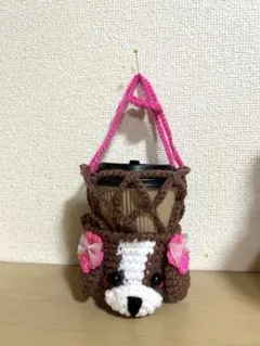 Alohaらぶ様用 カップホルダー トイプードル(茶) ペットボトルカバー