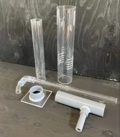 アクリル水槽 オーバーフロー 配管セット 中古 35cmキューブ 送料込み
