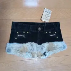 d.i.a ラビットファー付ショートパンツ コーデュロイ 新品タグ付 平成ギャル