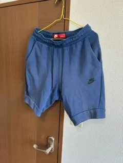 【限定版】ナイキ　テックフリース　ハーフパンツ　ブルー　サイズS