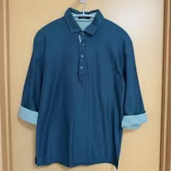 バーバリーブラックレーベル 七分袖ポロシャツ ギンガムチェック 2