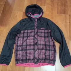 adidas フード付きジャケット チェック柄
