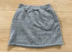 ユニクロ スウェットスカート 120 ボア b 裏ボア スカート グレー