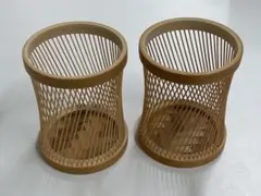 駿河竹千筋細工 ペン立て 奏 2個セット