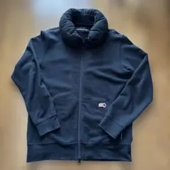 mercibeaucoupボリューム襟 パーカー 黒ジップアップのサムネイル
