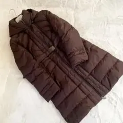 モンクレール　ダウンコート　茶色　膝丈　サイズ1
