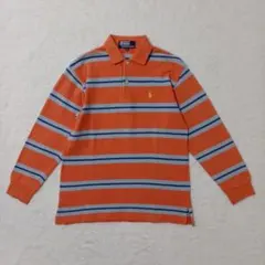 00s ラルフローレン ボーダー ポロシャツ ピチ y2k 平成女児 平成ギャル