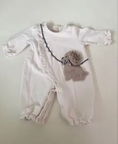 プードルポシェットロンパース