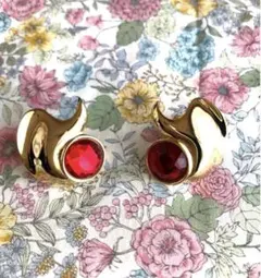 ヴィンテージ イヤリング OMJENT クリスマスデート コスチュームジュエリー