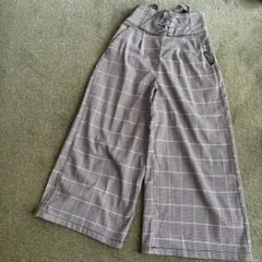 LOVETOXIC チェック柄 ワイドパンツ　L size
