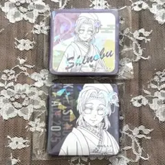 原画グリッター缶バッジ　胡蝶しのぶ　鬼滅の奏宴　鬼滅の刃　柱稽古編