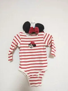 プティマイン ミニー ロンパース ヘアバンド Disney petitmain