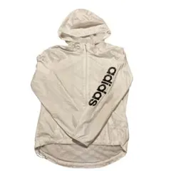 adidas ホワイト ジャケット　レディースL メッシュ