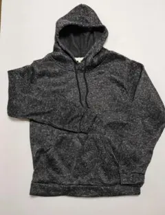 メンズ　パーカー　フリース　ニット風　グレー Mサイズ 暖かい