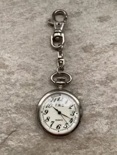 F.W.C. クォーツ懐中時計 シルバー