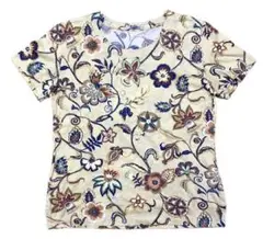 極美品　アクアスキュータム　Tシャツ　カットソー　総柄　ボタニカル