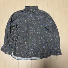 L.L.Bean Chamois Cloth Shirt ブラウン系花柄