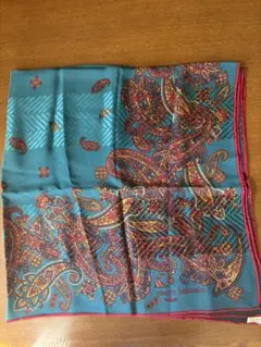 ぼん様専用　Pierre Balmain ターコイズ ペイズリー スカーフ