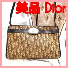 【美品】クリスチャンディオールDiorトロッター総柄2wayショルダーバッグ