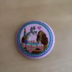 Disney 刺繍 缶バッジ