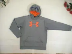 94282 アンダーアーマー　裏起毛パーカー　グレー　YXL
