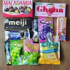 グミ、チョコ菓子など9点セットのサムネイル
