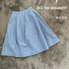 AG by aquagirl スカート フレアスカート 膝丈スカート S ブルー