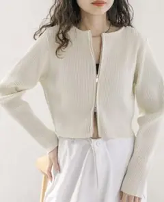 【mystic】Wジップニット