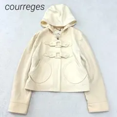 courrèges クレージュ　フード付きニットダッフルコート 2026年最新】Courreges レディース ダッフルコートの人気アイテム