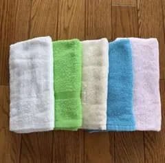 「新品未使用」粗品タオル　フェイスタオル　5枚セット