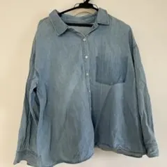 ライトブルーデニムシャツ　AZUL 美品