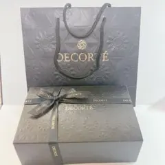 DECORTÉ ギフトボックス 黒　コスメデコルテ　箱、ショッパー