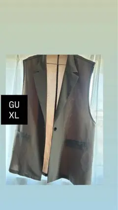 GU XL オリーブグリーン ベスト