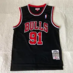 NBA　シカゴブルズ　デニスロッドマン　ミッチェル&ネス　ユニフォーム　L　黒 ミッチェル＆ネス ユニフォーム メンズ MITCHELL＆NESS JY8787-CBUBLCK