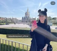 矢田亜希子さん着用！ミッキーマウス耳付きキャップ