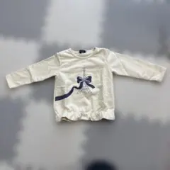 M*i様 BeBe エッフェル塔プリント トレーナー