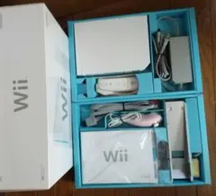 美品 Nintendo Wii 本体 付属品セット ソフト5本 ジャンク品