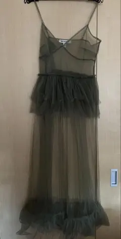 ヴィンテージ　チュール　キャミワンピ