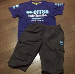 errea 半袖短パンセットアップ  140