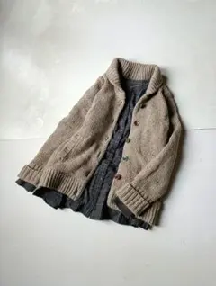 お値下げ　アデュートリステス　ＬＯＩＳＩＲ　ミックスウール　カーディガン