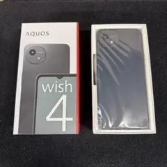新品 SIMフリー AQUOS wish4 A402SH ブラック黒 スマホ