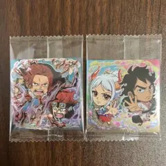 ワンピースウエハース シャンクスキッド・ヤマトモモの助セットのサムネイル